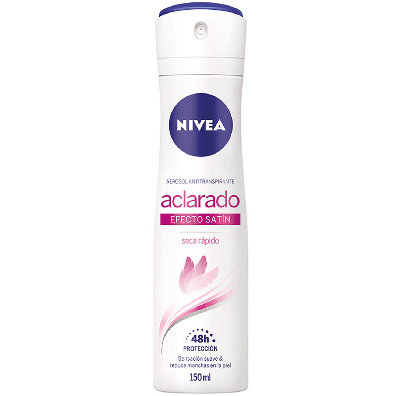 NIVEA AEROSOL ACLARADO NAT EFECTO SATIN 150ML X12